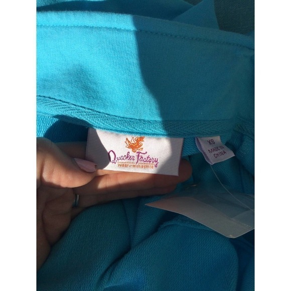 Quacker Factory Womens Full Zip Vest Size XS NEW Blue Rhinestone Preppy Casual - Picture 3 of 10